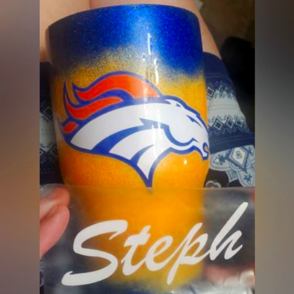 Custom Broncos Tumbler